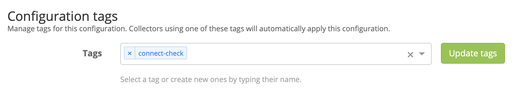 configuration tag